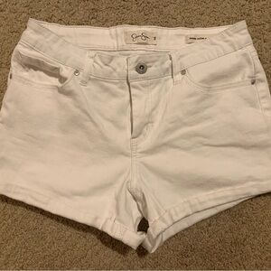 Jessica Simpson Classic White Denim Shorts